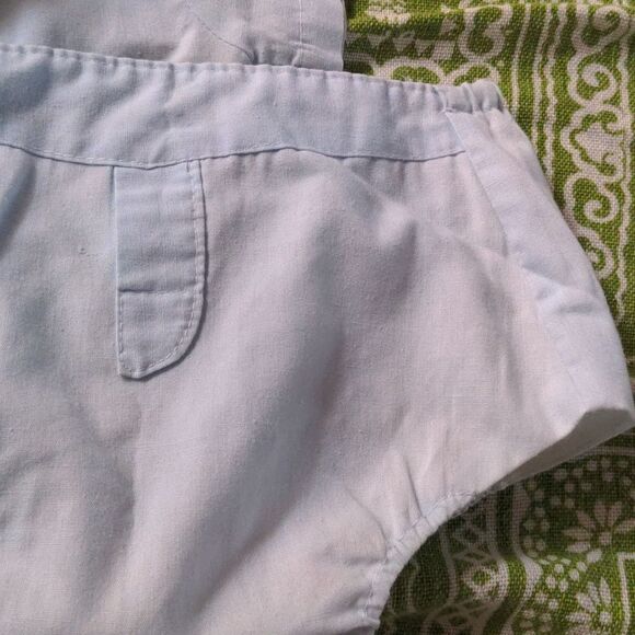 Mayfair blue vintage matching 2 piece outfit with embroidered clown - Picture 8 of 9